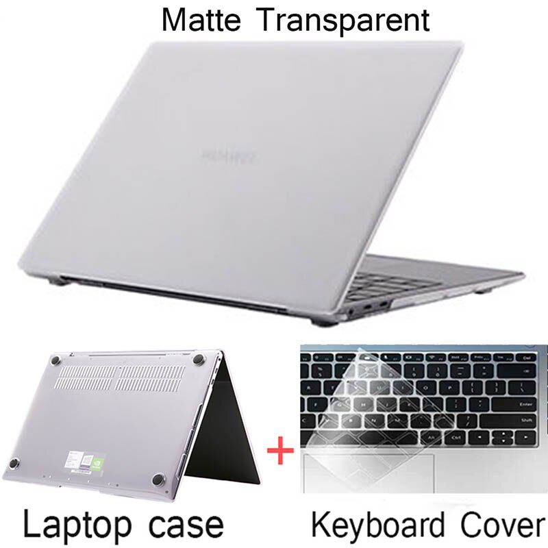 pour HuaWei Honor MagicBook Pro 16.1 MagicBook 14 15 étui pour ordinateur portable pour huawei Matebook D14 Mate D15 étui + housse de clavier: Matte Transparent / MagicBook 15