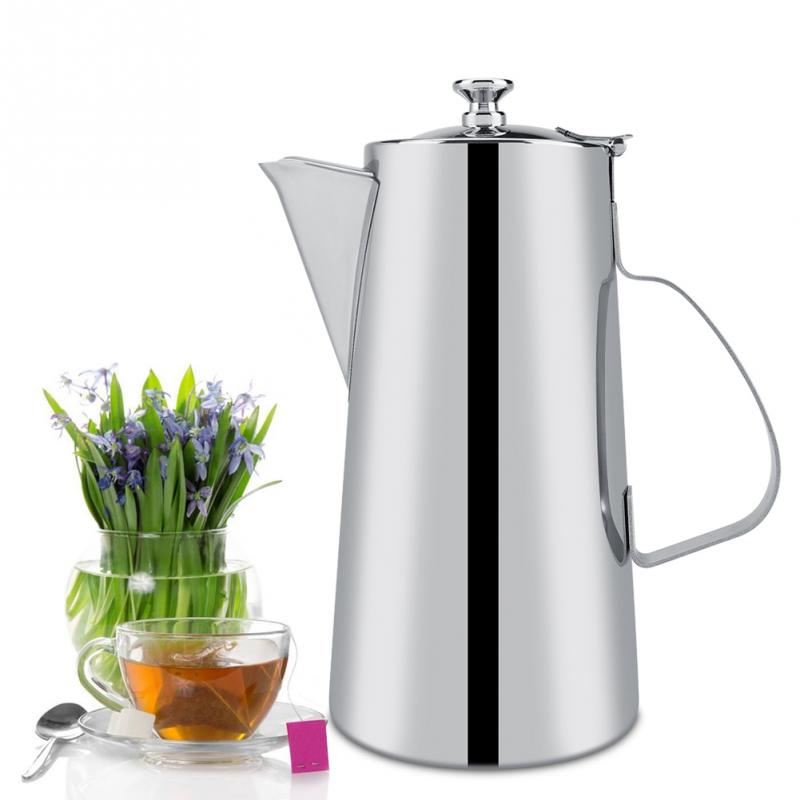 2L Hight Stainless Steel French Press Coffee Tea Pot with Filter Delicate Coffee Maker