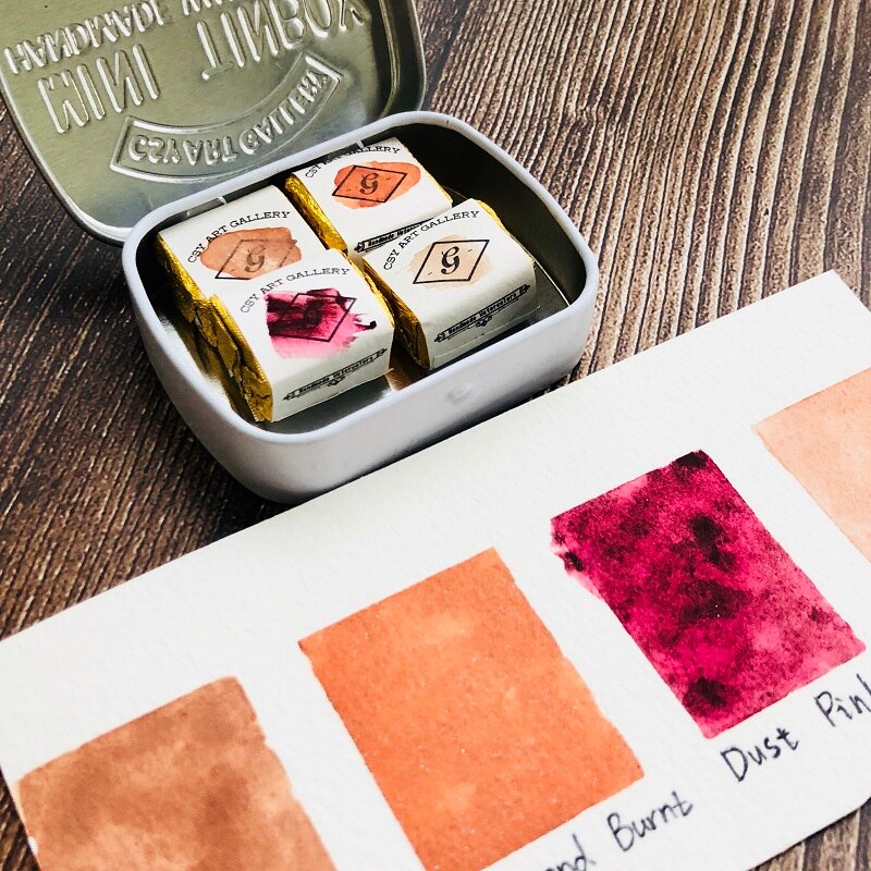 Aarde Bereik-Handgemaakte Aquarel Verf-Kunstenaars Pigmenten-Verven, Inkten &amp; Kleurstoffen-Handleiding Acuarela