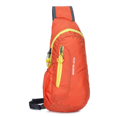 Unisex Waterdichte Nylon Borst Zak Mannen Vrouwen Running Schoudertas Diagonaal Outdoor Sport Sporttas Sacs De Cursus: Oranje