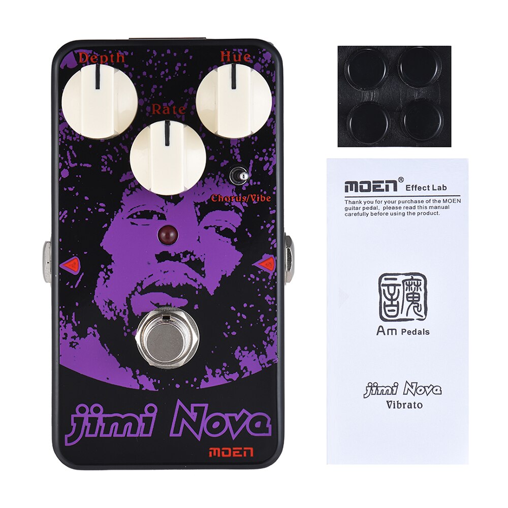 MOEN AM-VB Guitar Effect Pedal Jimi Nova Chorus/ Vibration 2 Modes Effect Guitar Pedal True Bypass Full Metal Shell