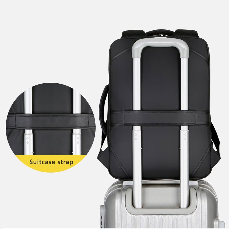 HEROIC KNIGHT Laptoprugzak voor heren, zakelijke rugzak voor notebook van 16 inch met laptopvak met USB-oplaadpoort, waterdicht, anti-diefstal, capaciteit 24-28 l, voor werk, dagelijks gebruik, reizen