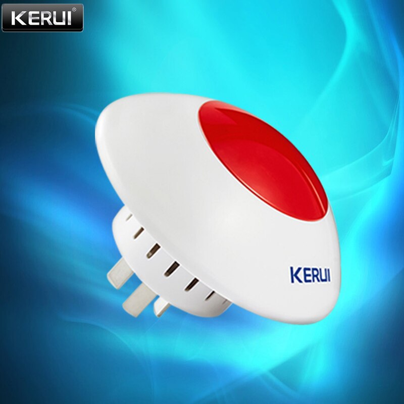 KERUI W18 WIFI Wireless GSM Alarm System Eas Kit Home Security Alarm Host With Siren Home Security Alarm Host APP Remote Control: J009 Wireless siren