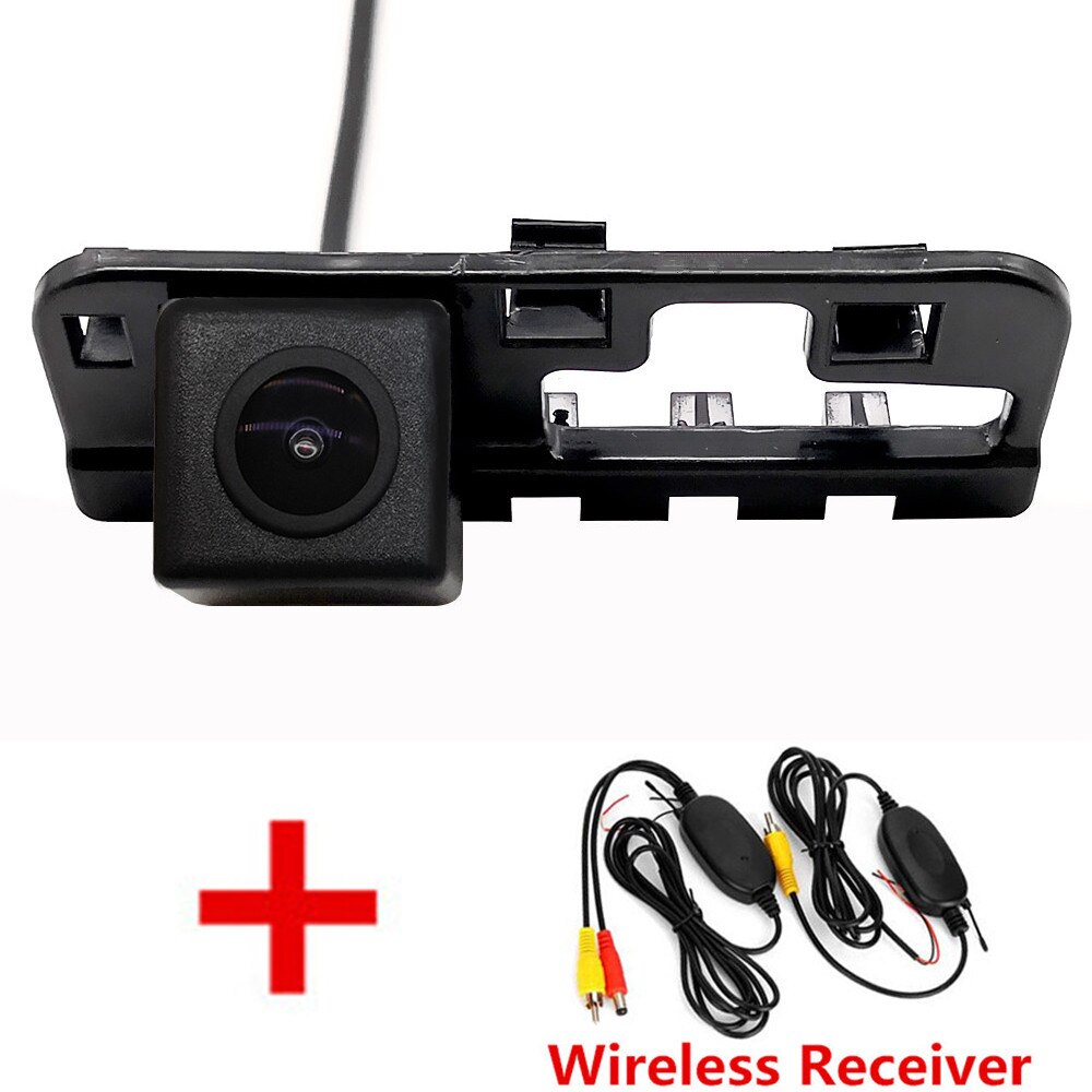 Fisheye HD Dynamic Trajectory Wireless Car Rear View Backup Parking Camera For Honda Civic 2006 2007 MK8: Wireless No LED / Fixed Parking Line
