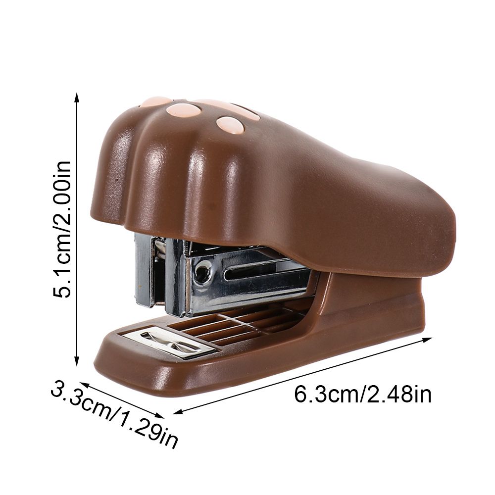 Snacks Sealing Clip Remover Binder Document Binding Office Supplies Cat Paw Mini Stapler Push Clip Stapler Paper Clips
