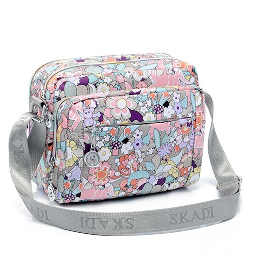 nylon casual 10 pocket super women's messenger bag small handbag: Fantasy Forest