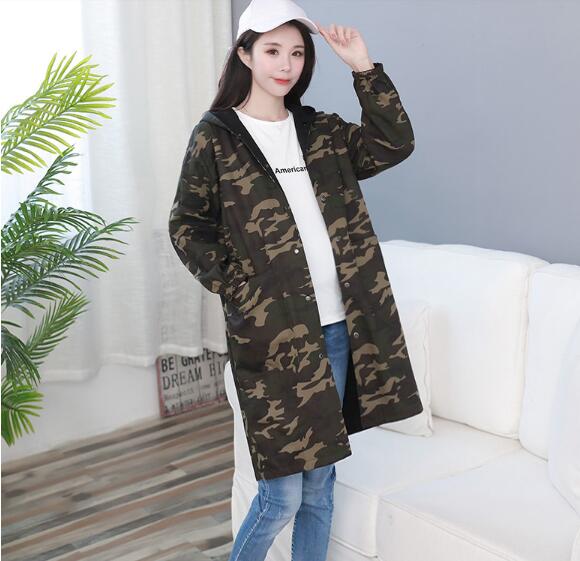 Fdfklak xs -3xl jakke til gravide efterår vinter begge sider bære trench barsel frakke graviditetstøj plus størrelse frakker: Xl