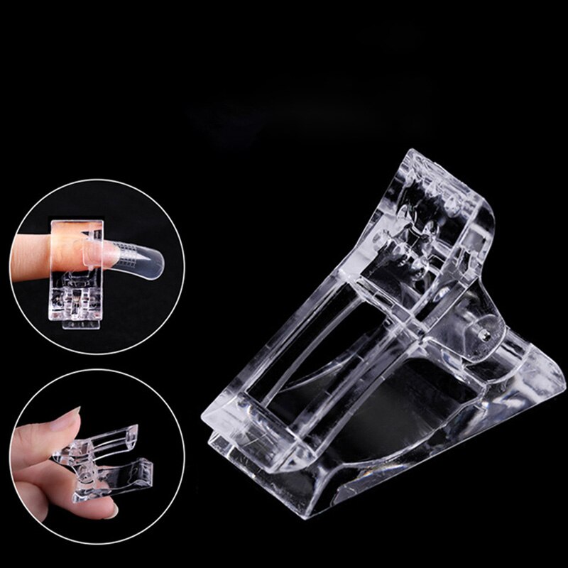 Kynsikärjet klipsi nopeaan rakentamiseen kynsimuodot poly nail art geeli muovinen sormenpidennys uv led rakennuskiinnikkeet tee itse manikyyriin 7