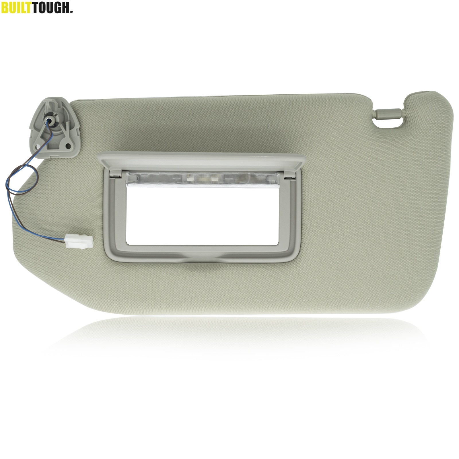 Left Side Sun Visor for Nissan Pathfinder Infiniti QX60 JX35 with Mirror & Lamp Vanity Light Beige