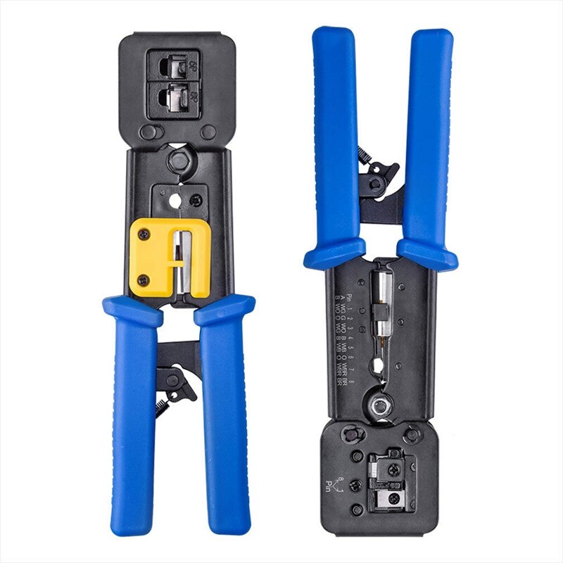 Multi-Function RJ11 RJ45 6P 8P Network Cable Pliers Ethernet Crimping Tool EZ Crystal Head Cable Cutter