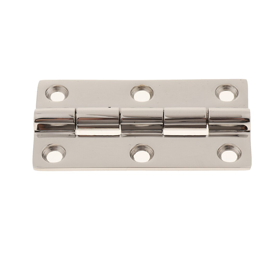 75mm x 40 mm Stainless Steel Door Hinges Straight Square Corner Hinges - 3mm Thickness