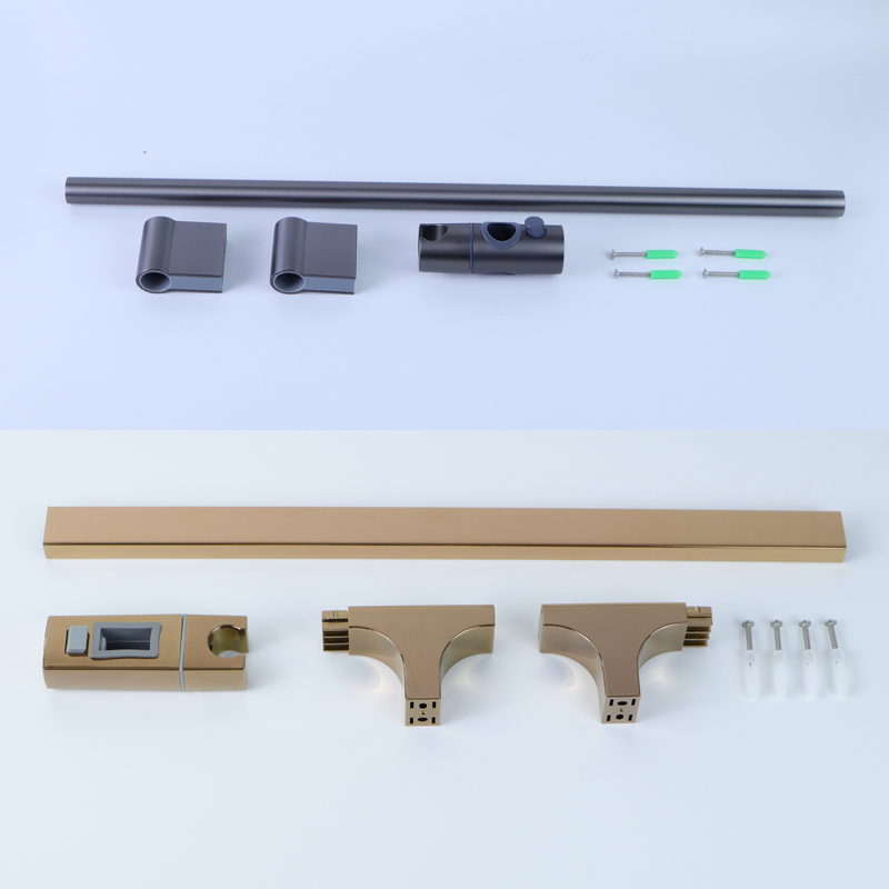 Shower Bar Angel Height Adjustable Sliding Hand Shower Bar Chrome Matt Black Stainless Steel 64cm Bathroom Fixtures