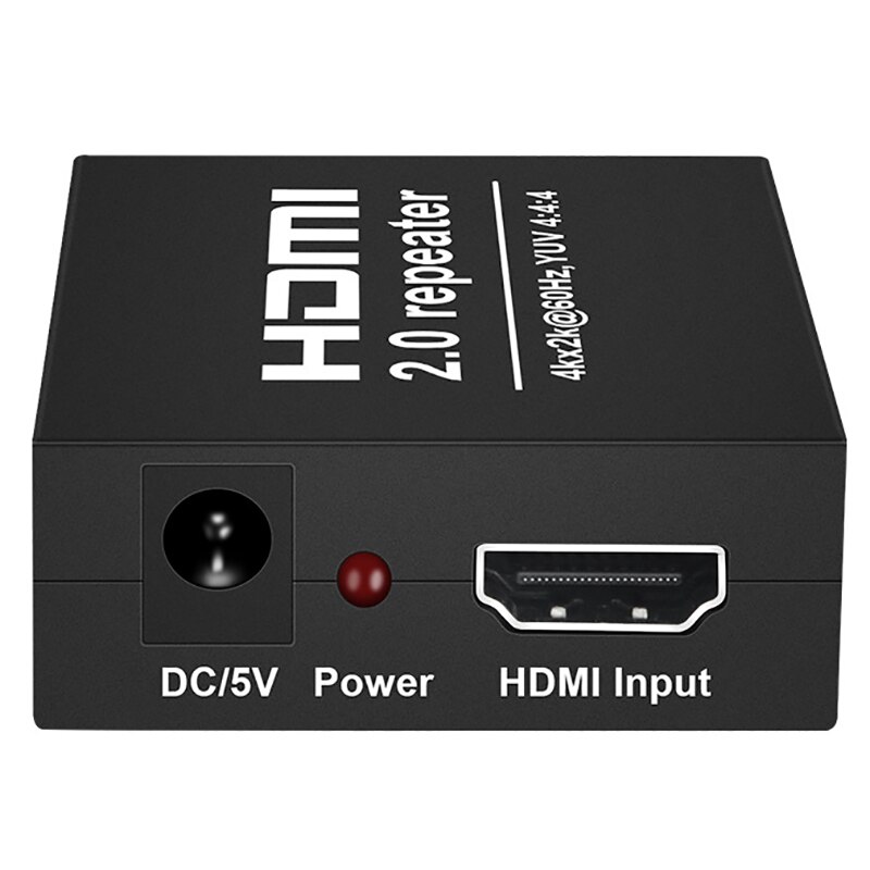 4Kx2K 2.0 HDMI-compatible Repeater Extender 4K 60HZ 4:4:4 Cable Adapter Signal Amplifier Booster over Signal HDTV Up to 25M