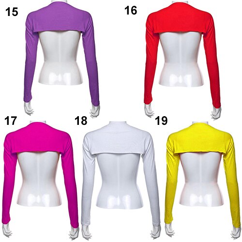 Vrouwen Solid Katoen Stretch Een Stuk Schouder Mouw Zon Arm Cover