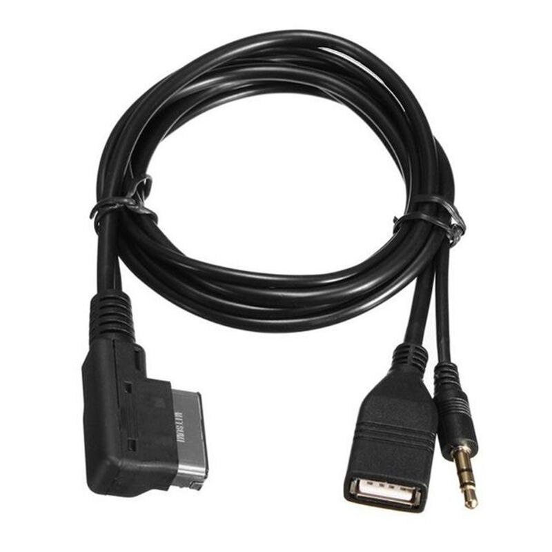 3.5mm AUX Cable MDI AMI MMI Interface USB Adapter for A6L A8L Q7 A3 A4L A5