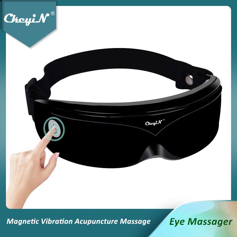 Ckeyin elektrisk øjenmassageapparat akupunkturpunkter vibration magnetisk massage reducere mørke rande hoved afspændingsaflastning trådløs 48