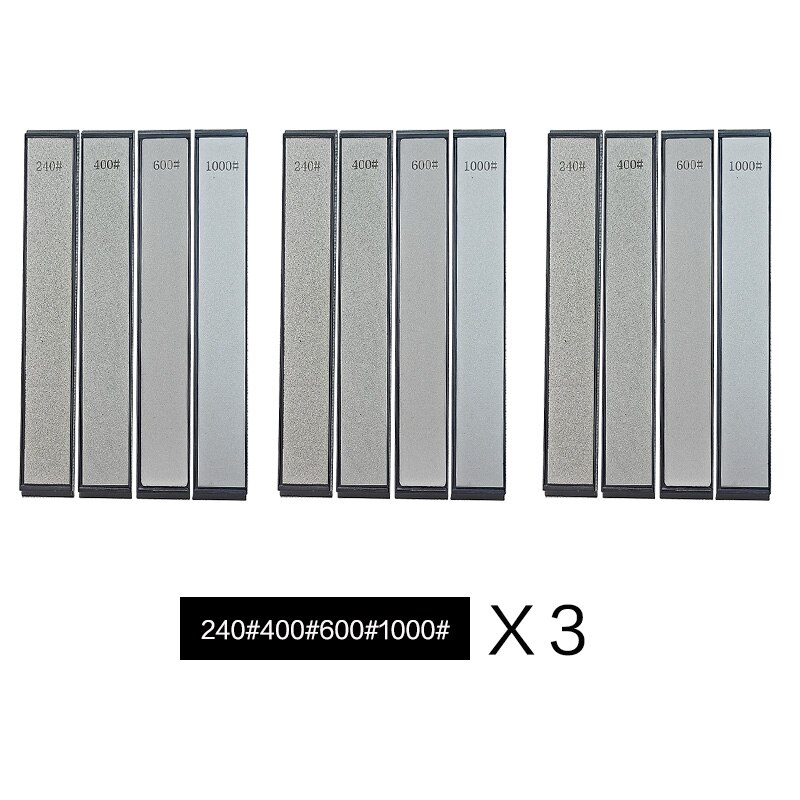 Diamond Whetstone for Knife Sharpener Fixed Angle Knife Sharpener Sharpening Stone Diamond Whetstone Honing Stones Oil Stone SET: 4J X3