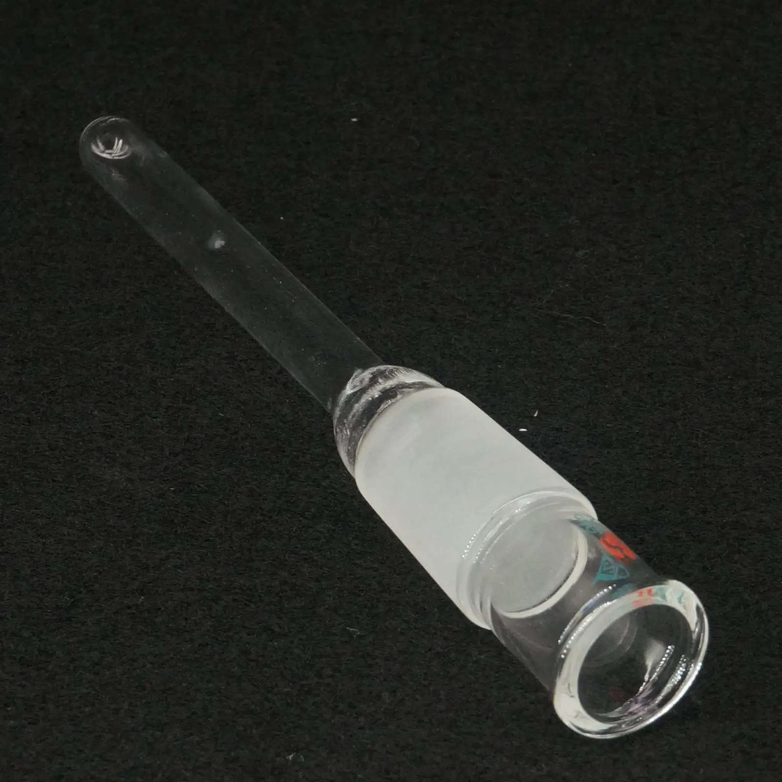 Adaptador de termómetro de vidrio, boquilla de tierra, junta, tubo inferior, longitud de 24/29mm, laboratorio, 100