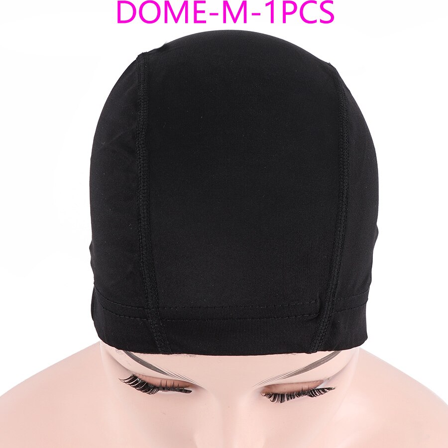 U Part Lace Wig Caps For Making Human Hair Lace Wigs Ventilated Wig Cap Dome Mesh Weaving Cap S M L Size Wig Accessories: dome-m-1pcs