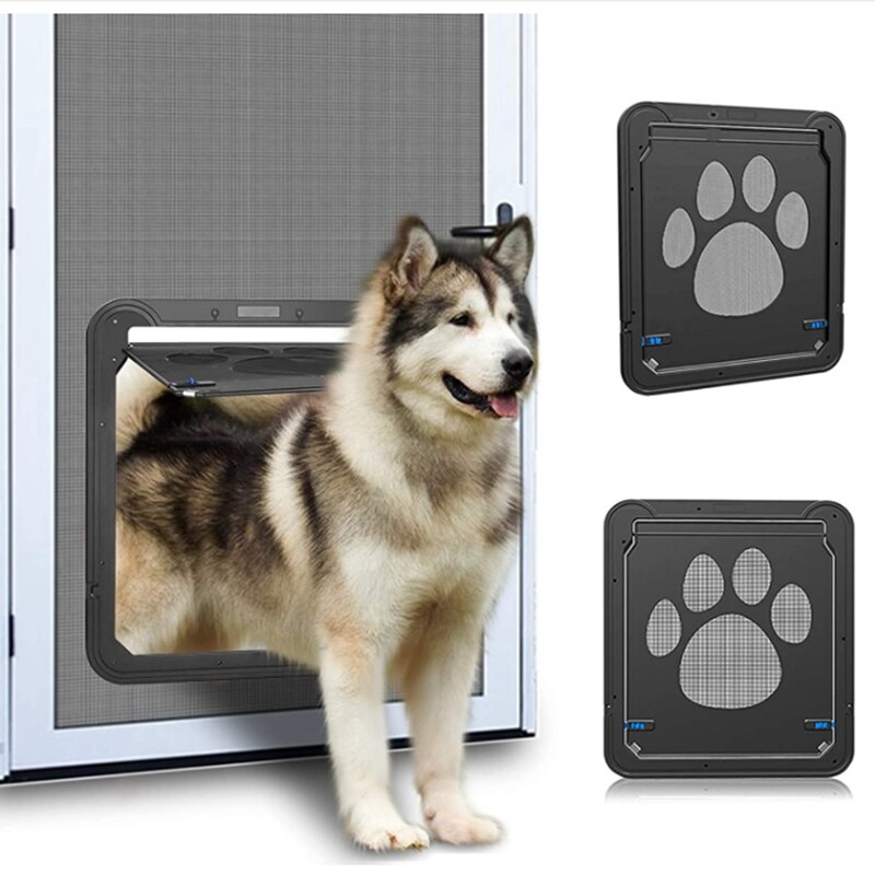 Pet Screen Deur Afsluitbare Pet Screen Deur Doggie Deur Voor Screen Installeren Huisdier Deur Voor Doggy En Kat Gratis entry
