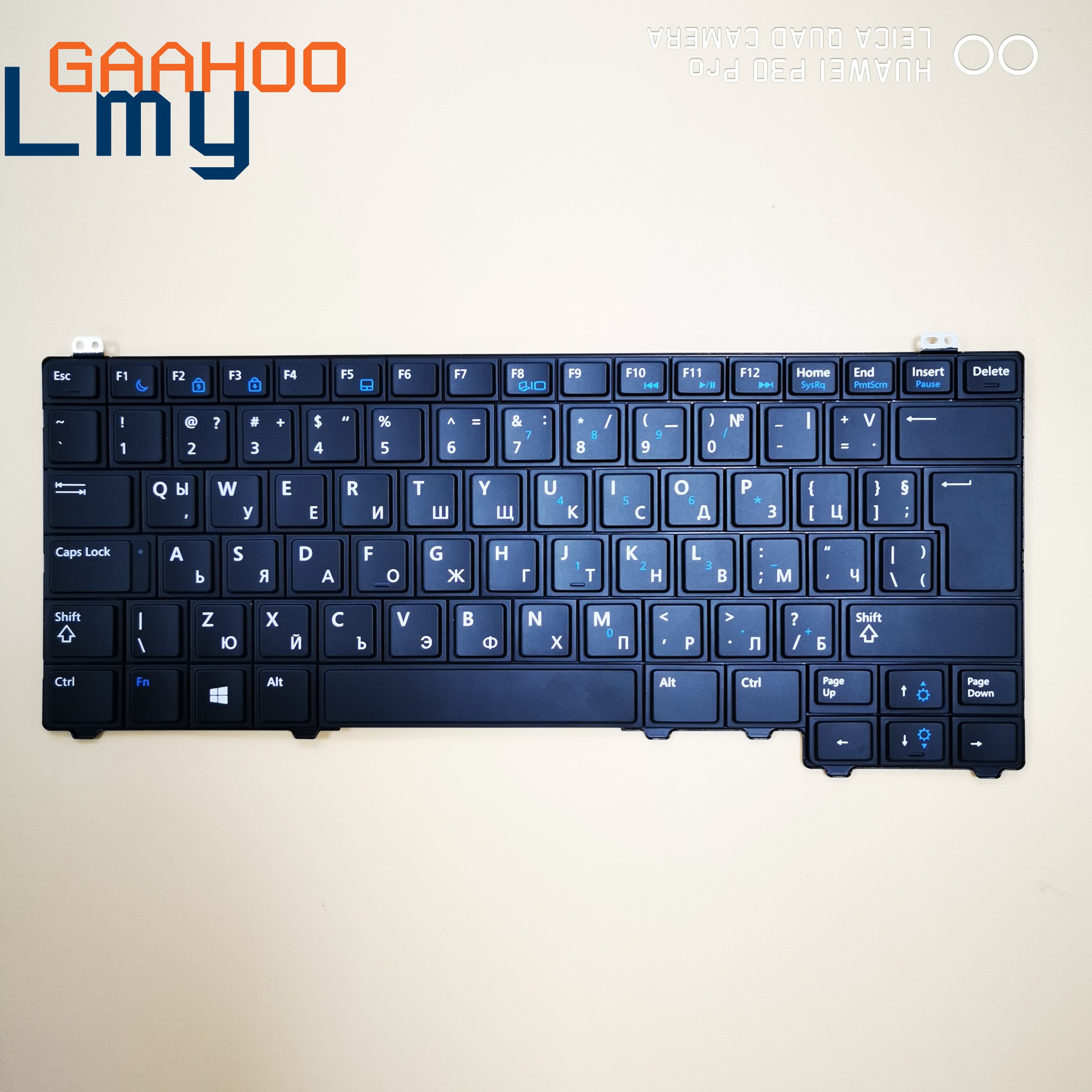 RU Russian Laptop Keyboard for Dell Latitude E5440 - 00K8PK - Black