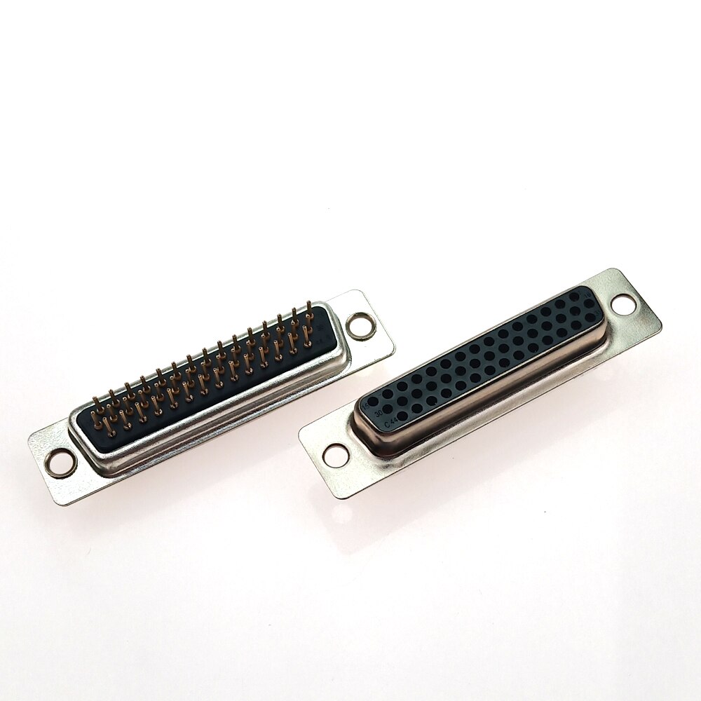 Conector de alta densidad de tres filas, conector macho/hembra/agujero, enchufe de placa de soldadura negro, DB44 Core HDP44, 1 ud.