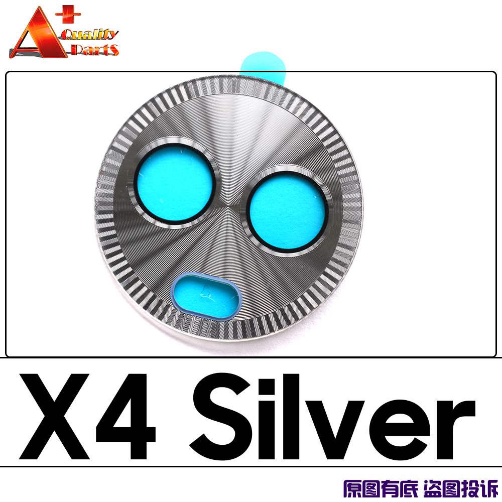 Back Rear Camera Lens Glass Replacement Cover For Moto X4 X3 power X2 X+1 Z3 Z2 Z play Force Droid: X4 Silver