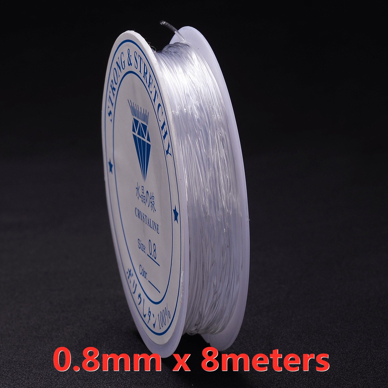 iYOE 0.5-1.5mm Elastic Cord String Transparent Elastic Thread For Jewelry Making Diy Bracelet Necklace Beaded Accessories: Orange