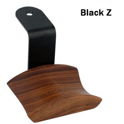 Træ hovedtelefon headset bøjle bord seng hovedtelefon hængekrog hovedtelefon stativ rack metal opbevaringsholder rack: Træ headset stativ -8