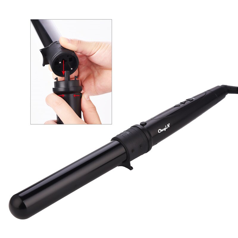 32MM Hair Curler Magic Spiral Curling Iron Fast Heating Interchangeable Curling Wand Ceramic Barrels Styling Tools