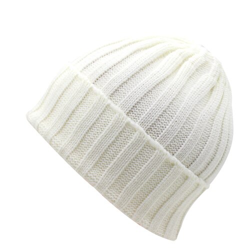 Skullies mössor män vintermössa dam- och #39 ;s vintermössor för kvinnor kepsar sporthuva homme gorro skull kvinnlig stickad mössa: Vit