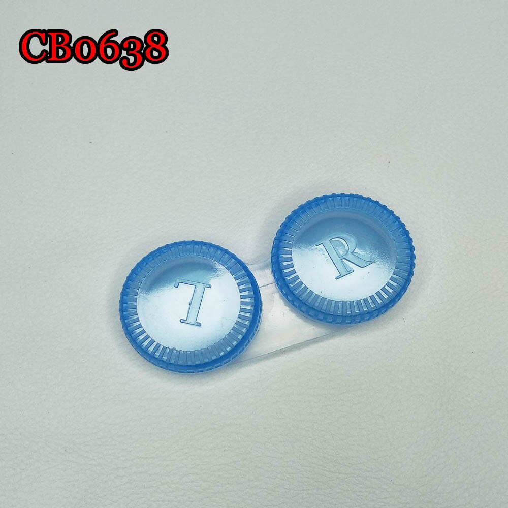 Small Contact Lens Mabe Box Water Container Travel Kit Box CB0638: 0638 clear blue