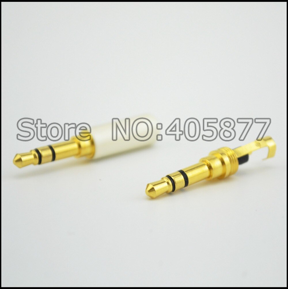 4pcs Copper Gold Plated 3.5mm Male Stereo Mini Jack Plug soldering