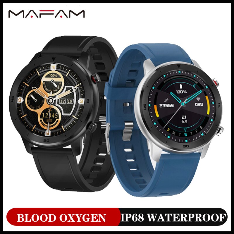 MAFAM DT78 Smart Watch Men Heart Rate Blood Pressure Oxygen Monitor Ip68 Waterproof Multiple Languages Sport Fitness Tracker