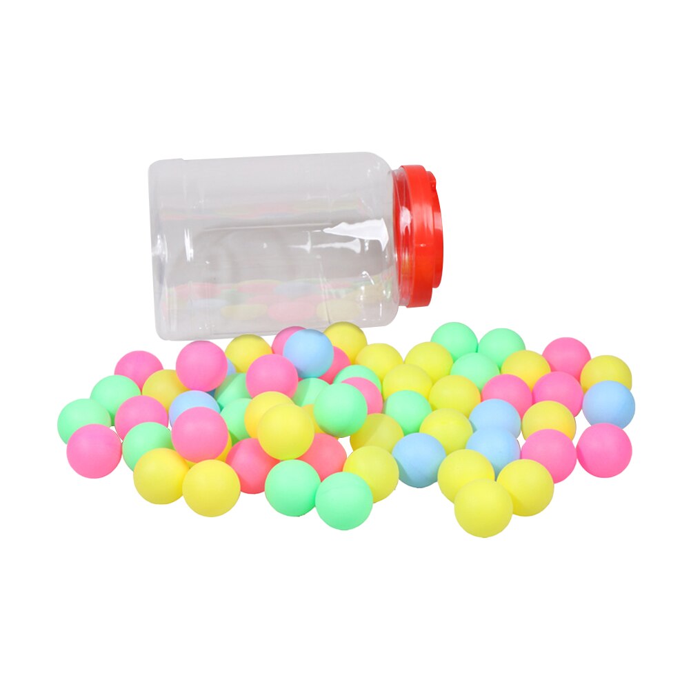 60Pcs Kleurrijke Ping Pong Bal Plastic Tafel Tennisbal Party Game Bal Levert Met Opslag Emmer Indoor Activiteiten: Default Title