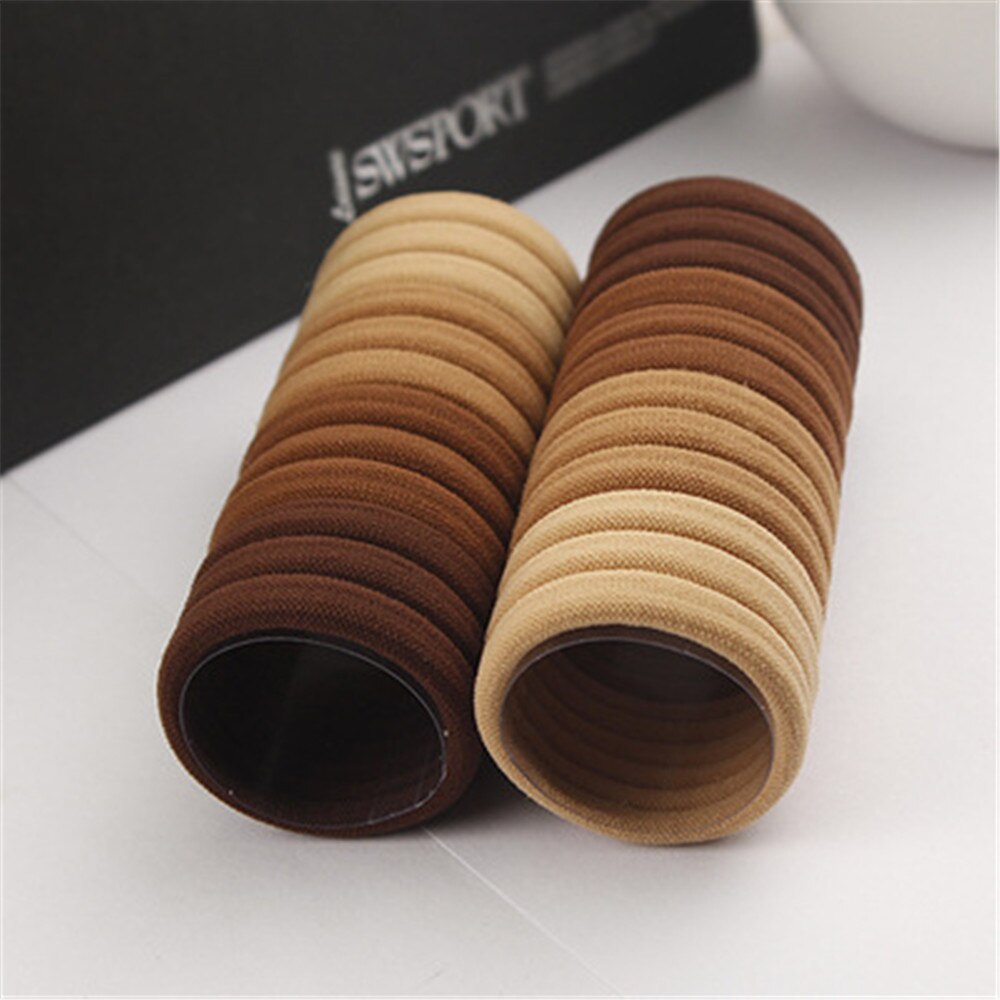 Lote de 24 unidades de coleteros de 4cm para niña, coleteros de colores del Arcoíris para niña, gomas de pelo elásticas, anillos de cuerda para niña, accesorios para el cabello: 1