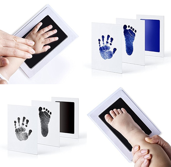 Baby Niet Giftig Handafdruk Footprint Opdruk Kit Souvenirs Casting Pasgeboren Hand Inkt Pad Baby Kids Creatieve Aandenken