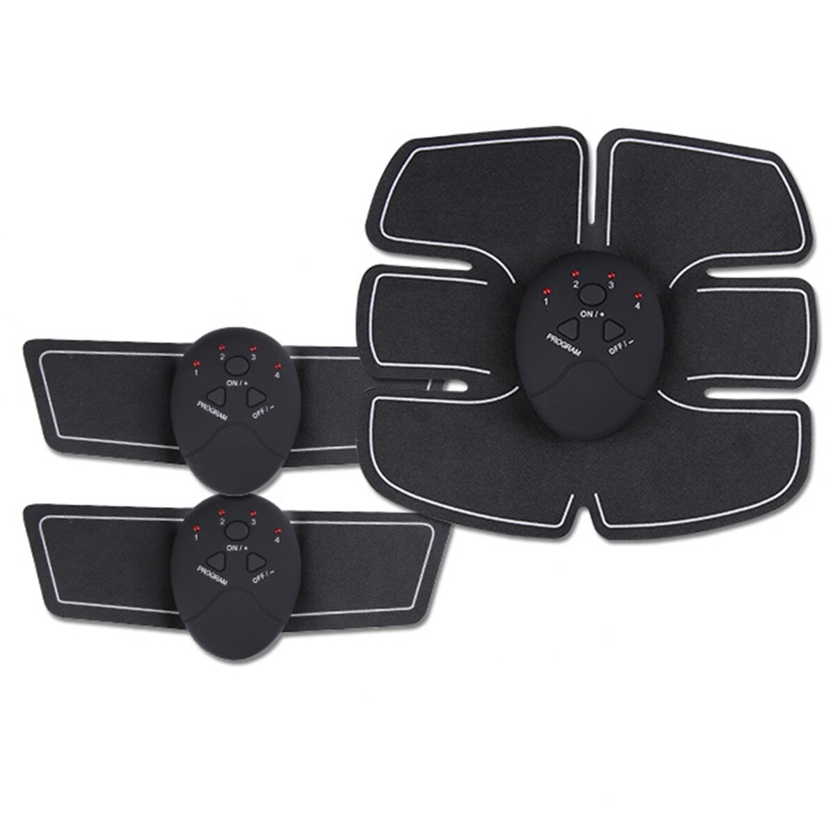 Toner de stimulateur d'abs de formateur de Muscle Abdominal de forme physique rechargeable d'usb 4 en 1 Applicable au bras et à la cuisse de taille d'abdomen