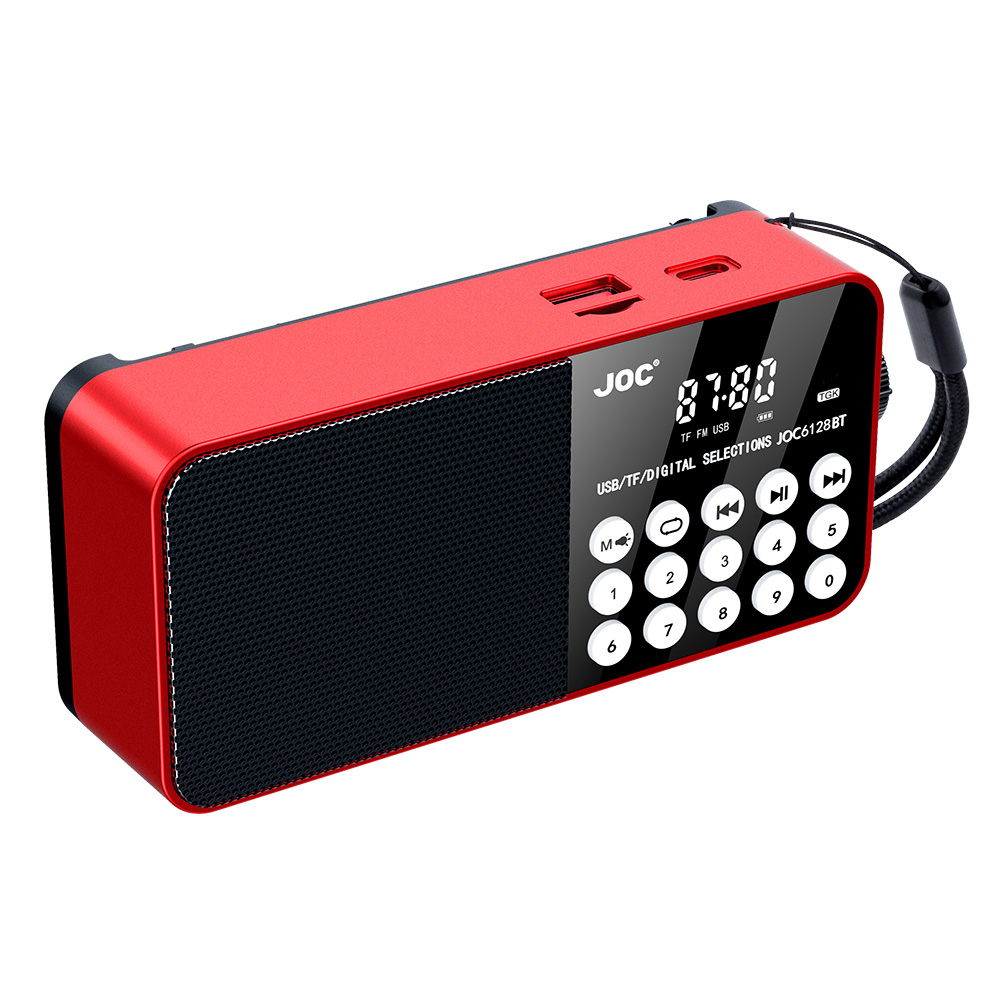 Kannettava fm-radio ladattava bluetooth-kaiutin usb tf  mp3 -soitin led-valaistuksella 3.5mm kuulokeliitäntää ulkokäyttöön tarkoitettu fm-radiovastaanotin
