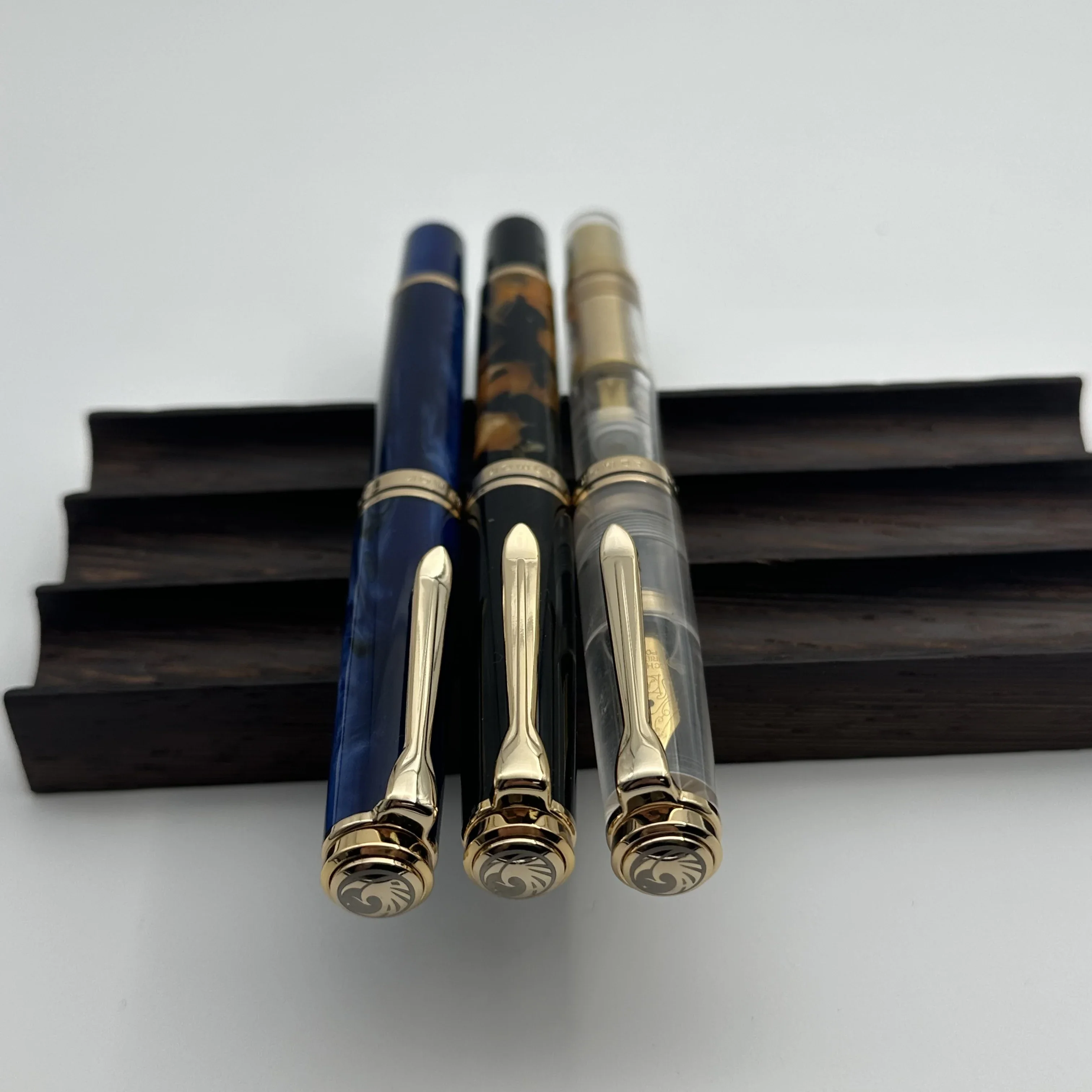 Admok M800 Pen Acrylic Piston Fountain Pen Schmidt Nib F M B 0.5 0.7 1.0MM Nib Golden Clip Writing Office Pen