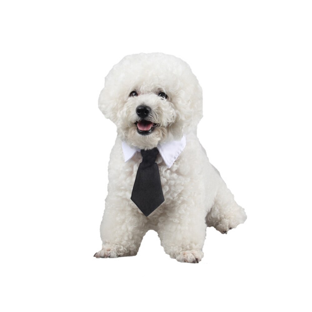 Pet Dog Cat Formal Necktie Tuxedo Bow Tie Collar For Dog Cat Pet Accessories Suit For Small Medium Dogs And Cats: Black / S