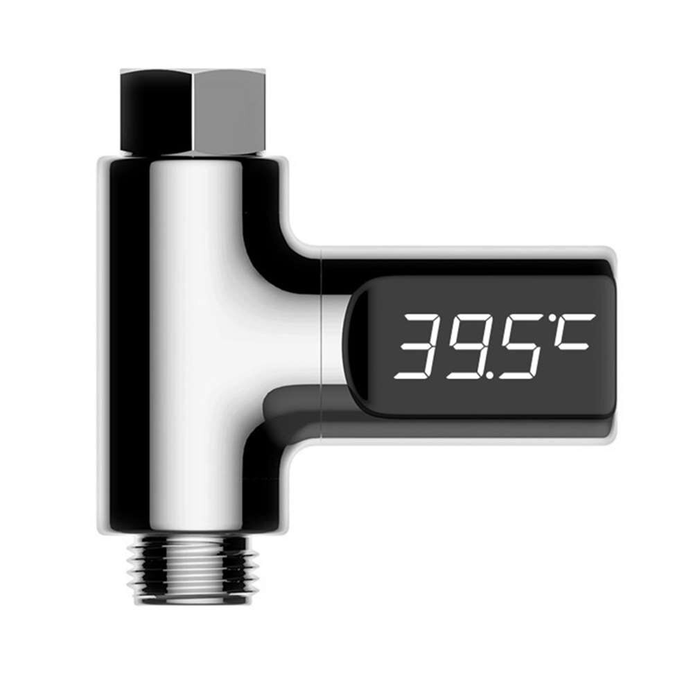 LED Digital Display Real-Time Thermometer Monitor Shower Faucets Water Thermometer Bathroom Accessories