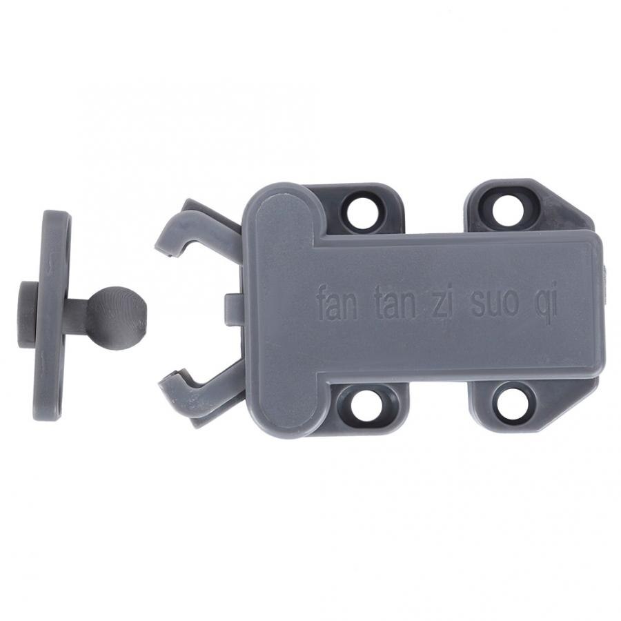 6 Sets Nylon Cabinet Drawer Rebound Self Locking Door Latches Furniture Hardware Accessories lock latch