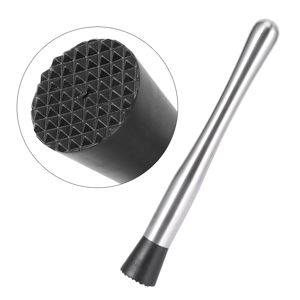 Barra de trituración de hielo de 25x m, trituradora de hielo de acero inoxidable, utensilios para Bar, coctelera, coctelera de plástico triturada, accesorios para Barra de paleta