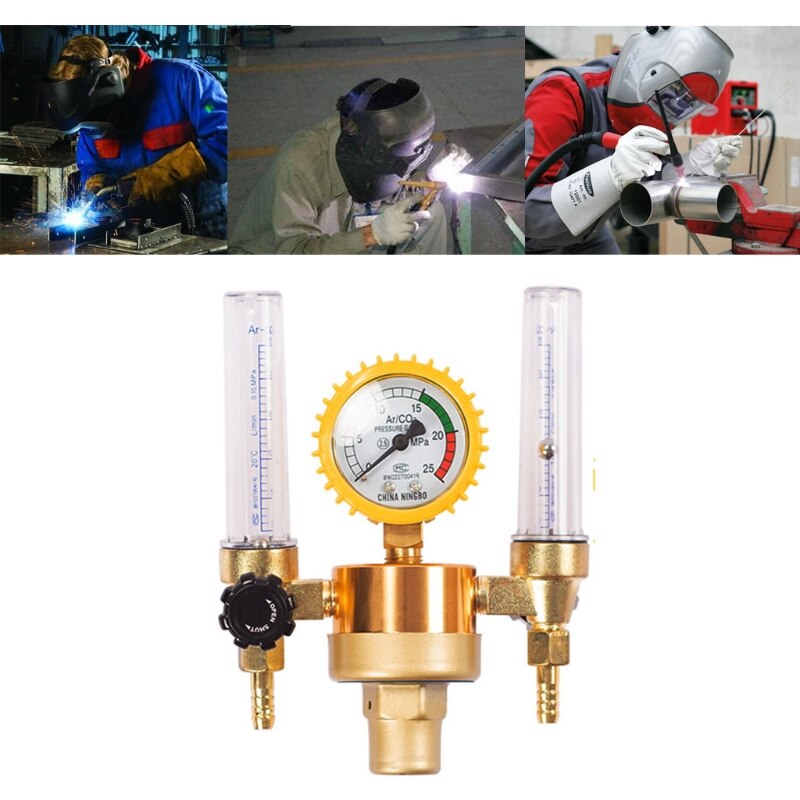 Double Tube Argon Regulator Accurate Gas Metering System for Wider Gas