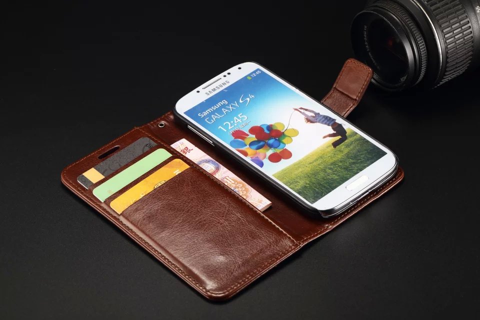S4 case Gloednieuwe Originele mobiele Telefoon case Flip Portemonnee lederen Case Cover Voor Samsung Galaxy S4 I950 I9500