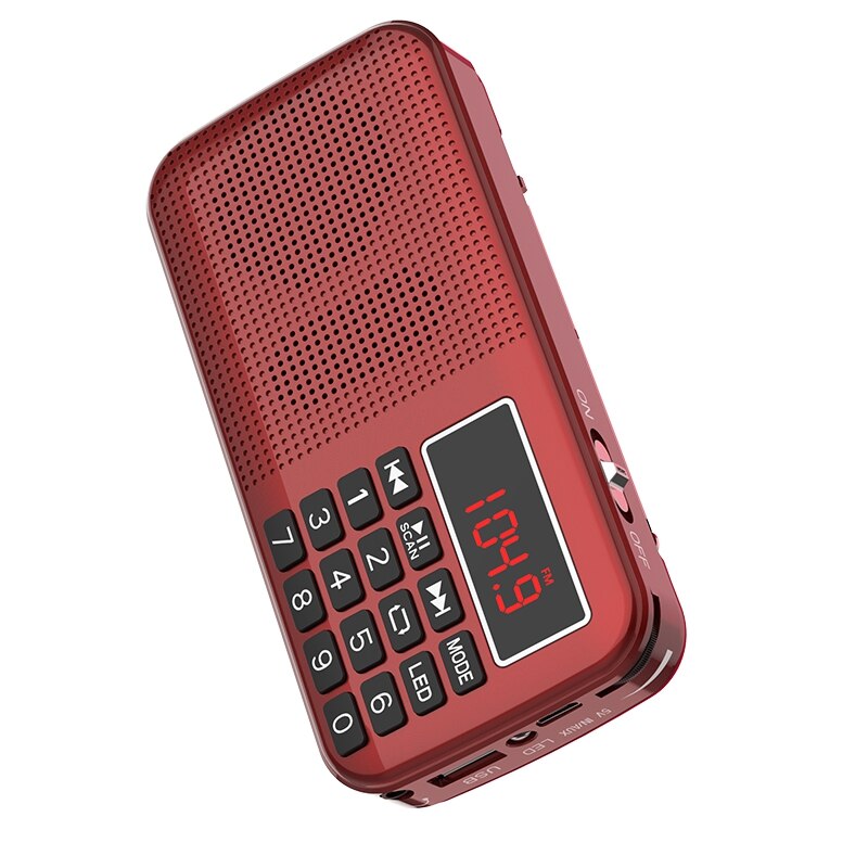 L-558AM Digitale MP3 Muziekspeler Speaker Mini Draagbare Mini Auto Fm Am Mw Pocket Radio Ontvanger