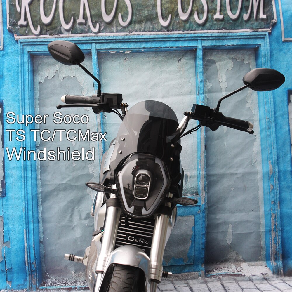 Cafe Racer Windshield For Super Soco TS TC MAX Suitable For 7-inch Headlight Electric Motorcycle Modified Parts