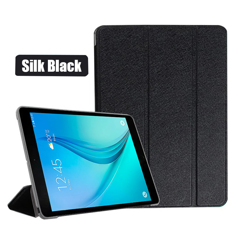 per Samsung galassia scheda A7 10.4 SM-T500/T505 Custodia in pelle con supporto scheda A 9.7 T550 T555 coperchio TabA 10.1 T580 T510 T515 tavoletta conchiglia: IPad Pro 12.9 / nero