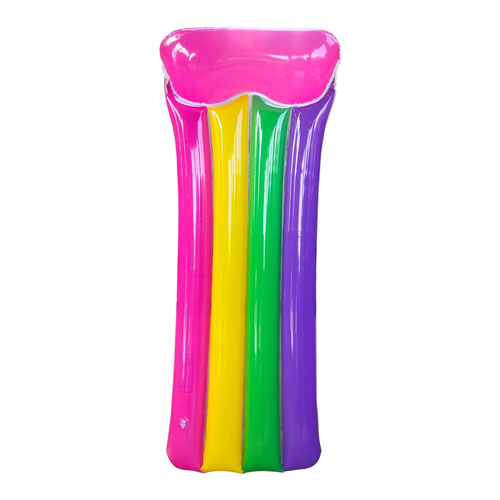 Rainbow Inflatable Pool Float Swimming Ring Inflat Mattress Floating Row Swimming Circle Beach Pool Party